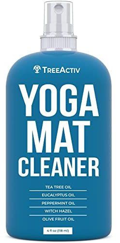 TreeActiv Yoga Mat Spray | Tea Tree Oil & Witch Hazel Mist for Exercise Accessories | Aromatherapeutic Meditation Spray | Deep-Cleansing Natural Cleaner for Fitness Gear & Gym Equipment | 1000+ Sprays