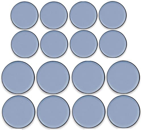 Yrlehoo 16X Teflon Möbelgleiter Selbstklebend PTFE Teflongleiter Teppichgleiter Gleiter für Stühle und Sessel, 25mm X 25mm und 30mm X 30mm