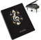 Notenordner Notenmappe/Ordner in A4-Briefgröße/Dokumente Halter Aufbewahrung 30 Taschen Clef/Kunststoff Konzert-Chorfolder für Musiker und Band Music Note/Weiße Melodie