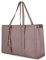 ECOSUSI Borsa Lavoro Donna Borsa Porta PC 15,6 pollici in Pelle PU Tote Bag Ventiquattrore Elegante di Grande Capacità con 3 Scomparti, Viola