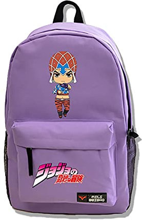 xhomeshop JoJo's Bizarre Adventure Rucksack Anime Peripheral Double Shoulder Bag Student Large Capacity School Bag Joestar Collection Secondary Canvas Bags for Unisex