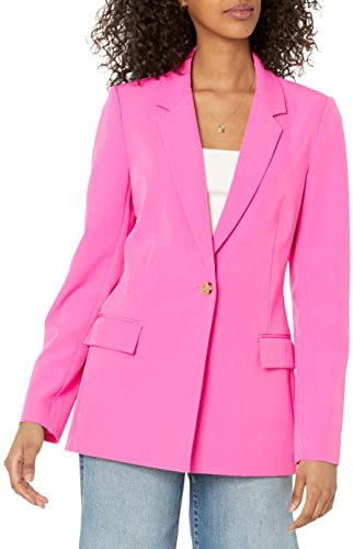 The Drop Blazer Long Blake pour Femme, Rose, 3XL Grande Taille