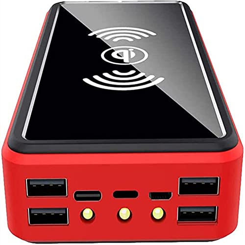 Móvil Portátil Batería Externa Cargador Solar, 100000Mah Power Bank Portátil Inalámbrico con 4 Outputs Power Bank con USB C Carga Rápida para 99% De Los Dispositivos USB del Mercado,100000M