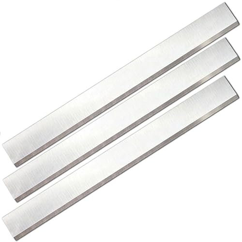 JWOO 3pcs 10 Inches Industrial Planer and Jointer Blades Knives Replacement for all 10 Thickness Planer