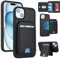 Zouzt for iPhone 15 Plus Detachable 2 in 1 Wallet Case with Card Holder for Magsafe, Magnetic PU Leather Flip Credit Slot Protective Phone Cover Women Men for iPhone 15 Plus 6.7 Inch - Black