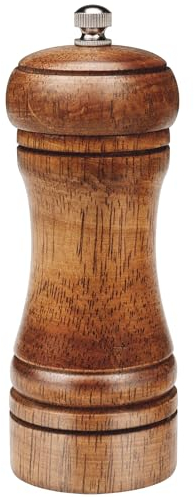 Gulex® Holz Pfeffermühle, Einstellbare Grobheit 5,5 Zoll, Keramik Mahlwerk, Salzmühle Nachfüllbar