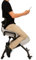 BLACK POINT Ergonomischer Kniestuhl O'KNEEL für Zuhause und Büro (Enthalten ist EIN Hellgrau Leinenbezug) bürostuhl ergonomisch