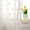 MYSKY HOME Gardine und Vorhänge mit Ösen Weiße Gardinen Wohnzimmer Schlafzimmer Vorhang 2er Set Gardine Halbtransparent Curtains for kinderzimmer, H 225 x B 140 cm, Gelb