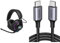 JBL Quantum 910 Over-Ear Gaming Kopfhörer – Wireless 2 & UGREEN USB C auf USB C Kabel 60W PD 3.0
