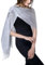 DiaryLook Stola scialle donna mantella elegante, coprispalle argento, stola oro elegante foulard con frange vintage disponibile In diversi colori per Matrimoni Cerimonia Sposa Festa,Grigio Argento