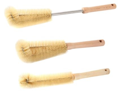 Beavorty 3pcs Bottle Brush Cleaner for Easy Cleaning of Milk Bottles Vases and Kettles Long Handle Design for Hard Reach Areas Dishwasher Safe for Home Use