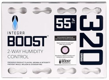 Integra Boost IB-B32A55R-5 2-Wege-Feuchtigkeitskontrolle, 55 %, 320 g, Weiß, 5 Stück