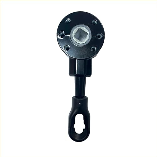 FRAMIG® Markisengetriebe 3,5:1 für Senkrechtmarkise und Fallarmmarkise | Manuelles Kurbelgetriebe mit Nylon-Zugöse | Ersatzteil für Kurbelstange | 3,5:1 | Schwarz