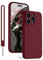 KPPIT for iPhone 15 Pro Case Silicone,Shockproof Cover with Microfiber Lining 6.1 inch,Silky-Soft Touch Full-Body Protective iPhone 15 Pro Phone Case(Claret Red)