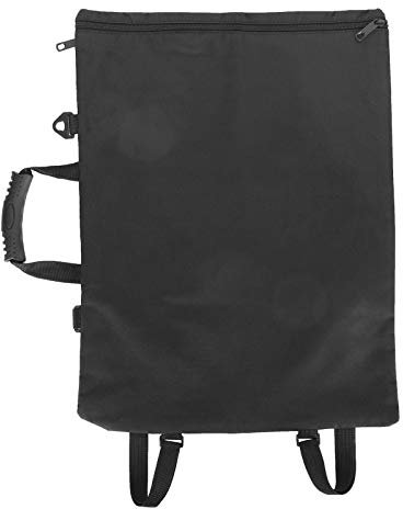 GLOGLOW Tragbarer A3 Zeichenbrett-Rucksack, Multifunktional Wasserdicht, mit Edelstahl-Metallreißverschluss, 8K Schwarz
