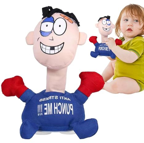 Generisch Me Stoffpuppe, Schreiende Puppen, Stoffpuppe Stress Anti Stress Spielzeug, mit Saugnäpfen an der Unterseite, Fidget Toys Für Kinder Und Erwachsene, Abbau Stress Wut