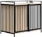 EUGAD Hundekäfig Möbel, Hundebox mit Tür Hundekissen, 104cm für zuhause, Moderne Hundebox Holz Indoor für kleine/mittlere Hunde, 104x92x60 cm, Helle Eiche Schwarz