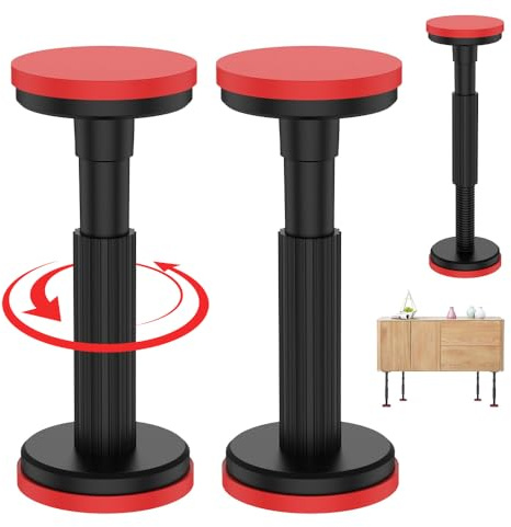 JOAASU Telescopic Quick Support Rod, 2PCS Heavy Duty 200KG Capacity Telescopic Support Pole, Adjustable 18-44cm 3rd Hand Support System, Hand Lifting Tool for Cabinet Installation & Furniture Lifting