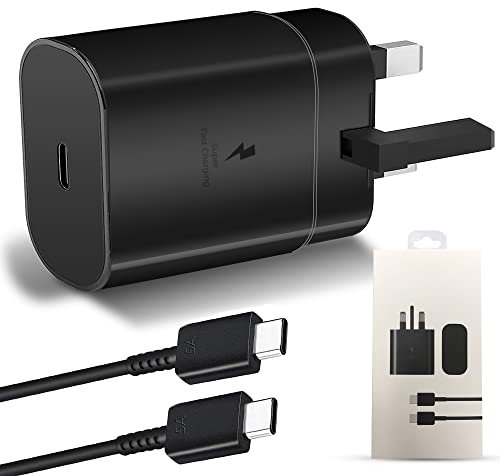 45W Super Fast Charger for Samsung with 6.6ft 5A Type-C Cable, USB C Plug for Galaxy S24 Ultra/S24+/S24/S23 Ultra/S23/S22/S21/A15,A55,Z Fold 6,Z Flip 6,Tab S9,Google Pixel 9,PPS Fast Charger Usb C 5A