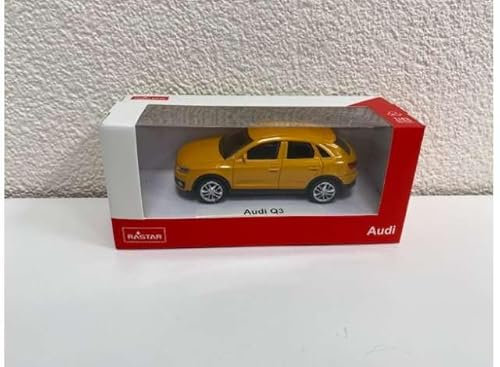 alles-meine.de GmbH A*u*d*i Q3 Typ 8U SUV Orange 1. Generation 2011-2018 1/43 Modell Auto mit individiuellem Wunschkennzeichen