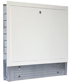 Cassetta da Incasso per Collettore, Montaggio a Parete, Colore Bianco (850)