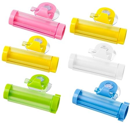 ERINGOGO 6pezzi Estrattore Dentifricio Squeezer Multifunzionale Per Cosmetici e Colori Casual e Organizzazione Per