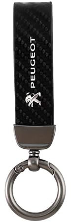 MCHHYL 1 Pièce Porte-clés de Voiture pour Peugeot 3008 III 2023-, Élégant Porte-clés de Remplacement Portable Décoration de Voiture,Grey