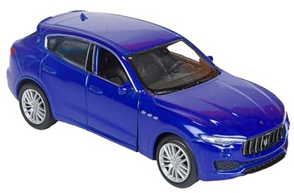Toi-Toys Maserati Levante Modellauto aus Metall mit Rückzug Modell Auto Spielzeugauto 4-Varianten 67 (Blau-Metallic)
