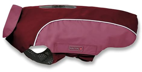 Wolters Regenjacke Easy Rain | Perfekter Schutz bei Regenwetter für Hunde | Farbe Dunkelrot Gr. 36 (Rückenlänge 35-37 cm)