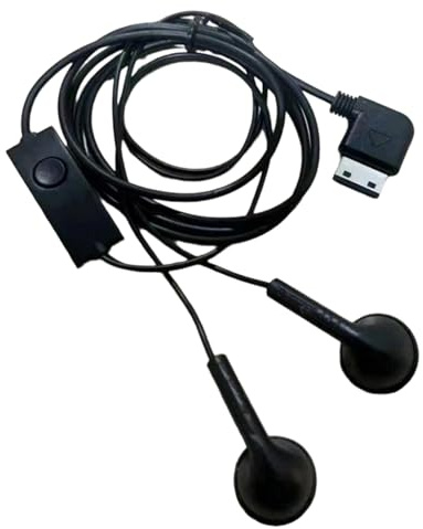 CAZSTYK Flat Port Cord In Ear Earphone Earbud Corded Headphone with Microphone for G600 D800 Accessories Headphone Replacement Cable