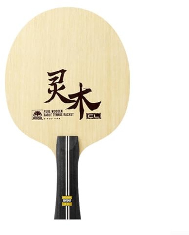 Table Tennis, 7-Layer Limba Wood Paddle Base for Loop & Fast Attack, Balanced Structure with Metal Label Handle for Training & Competition(long handle)