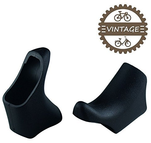 cyclingcolors SCHWARZ GRIFFGUMMIS BREMSHEBEL AERO VINTAGE BRAKE LEVER HOOD FAHRRAD RENNRAD