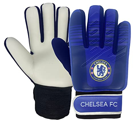 Chelsea FC - Torwarthandschuhe für Kinder/Jugendliche - Offizielles Merchandise - Geschenk für Fußballfans - Jugendliche: 10-16 Jahre