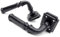 Jones & Grey Vintage Victorian Style Black Lever Latch Door Handles on Square Sprung Rose Backplate