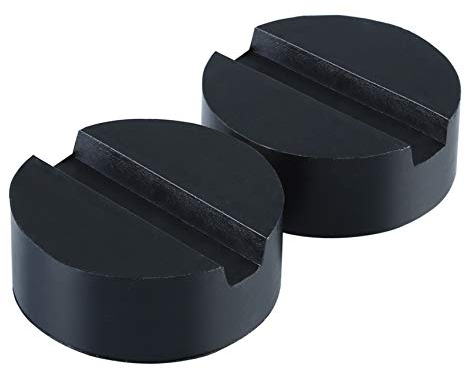 HTBAKOI Tampone in Gomma per Cric Sollevatore Auto Martinetto Idraulico Universale 65 x 35 mm [Include 2 unità]