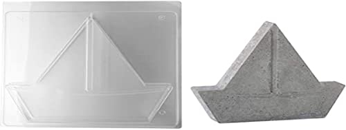 Rayher 36085000 Gießform Segelboot, 28 x 26.5 cm, Tiefe 4 cm, Material PET, zum Ausgießen mit Kreativ-Beton, Schmuck-Beton, Raysin-Gießpulver, Betongießform