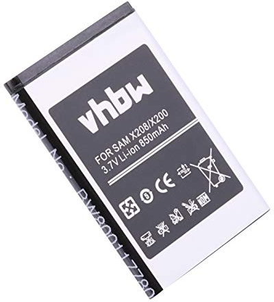 vhbw Batterie Compatible avec Samsung SGH-M110, SGH-F250, SGH-i320, SGH-E900, SGH-F258, SGH-E908 téléphone Portable (850mAh, 3,7V, Li-ION)