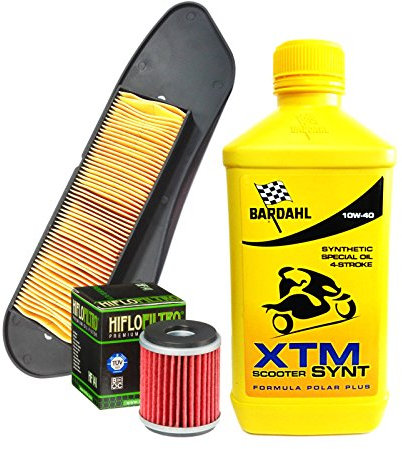 Kit tagliando Bardahl XTM 10W40 filtro olio aria Yamaha VP X-City/YP X-Max R 125