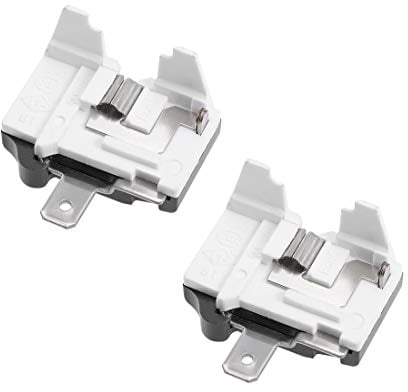sourcingmap 2 Pcs Refrigerator Thermal Overload Protector 1/3HP 250W Freezer Compressor Replacement Part