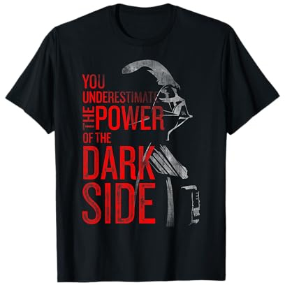 Star Wars Darth Vader You Underestimate The Power Text T-Shirt
