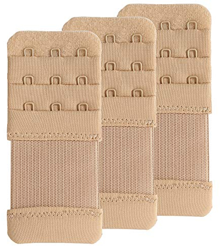 SAMGU Extensores de sujetador 3 ganchos Extensión de sujetador Elástico Bra Extender