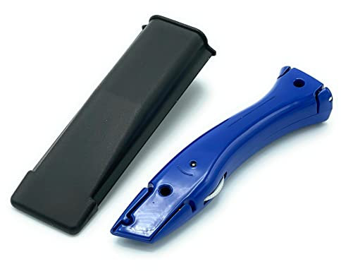CCA TradeUnderlay Blue Knife Carpet Fitter Economy Tool with Holster - NO Blades
