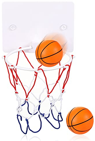 BBTO 3 Pcs Mini Basketball Hoop Set Gifts Toy Dunk Game Indoor Wall Mounted Shooting Ball Game Set Includes Basketball Hoop Balls for Office Desktop Indoor Sport Favors