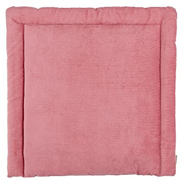 KraftKids Wickelauflage in Cord Breitcord Rosa, Wickelunterlage 60x70 cm (BxT), Wickelkissen