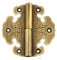 Chinesische Retro Blume Kupfer Scharniere Schrank Küche Kleiderschrank Türscharnier Holz Schmuck Geschenkbox Dekor Messing Scharniere Beschläge-6,2 cm Bronze