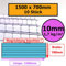10mm | 10 Stück | 1500x700mm | Löffert® Gewächshausplatten | 1700g/m² Polycarbonat | Stegplatte | 4mm 6mm 8mm 10mm | alle Standard-Größen