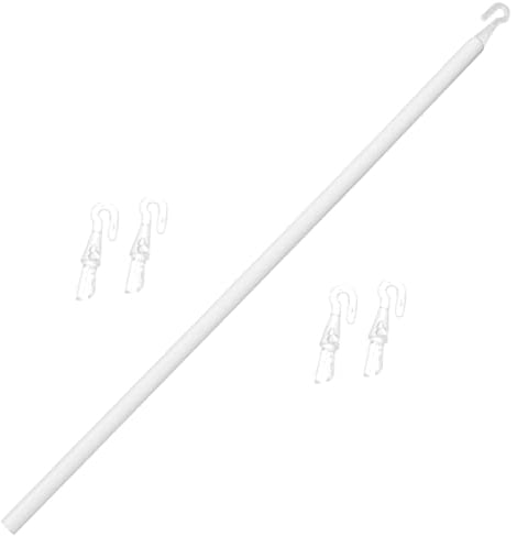 89cm Detachable Vertical Blind Wand: Replacement Curtain Rod with Hook, Ideal for Blinds and Drapery Accessories