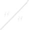 89cm Detachable Vertical Blind Wand: Replacement Curtain Rod with Hook, Ideal for Blinds and Drapery Accessories