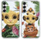 nurkorki [2 Stück Handyhülle für Samsung Galaxy A14 5G 6,8,Niedlich Karikatur Kawaii Lion Motiv Manga Muster Weich TPU Silikon Matt Case Transparent Stoßfest Cover Kompatibel mit Samsung A14 Hülle
