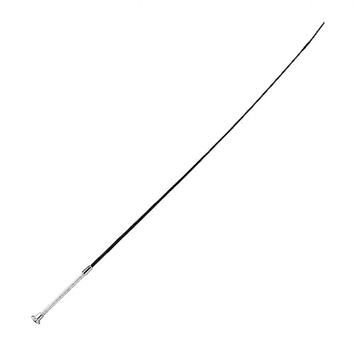 ONDIAN Fruste equestri frusta lunga frusta da dressage frusta per cavallo frusta per cavallo (colore: argento, dimensioni: 121 cm)